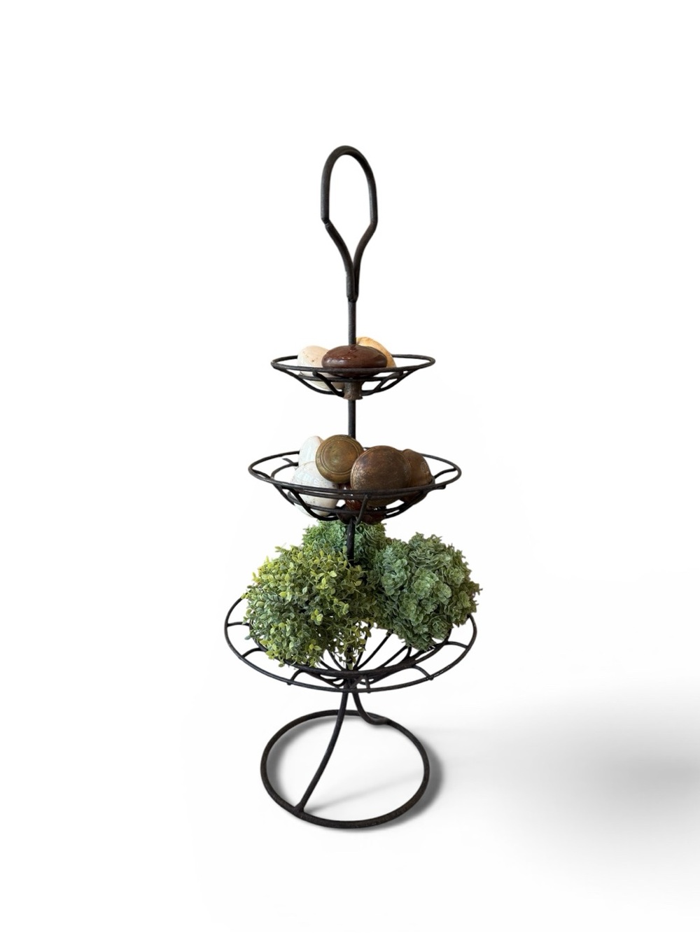 Vintage Pier 1 3 Tier Wrought Iron Fruit Stand - Picture 4 of 17